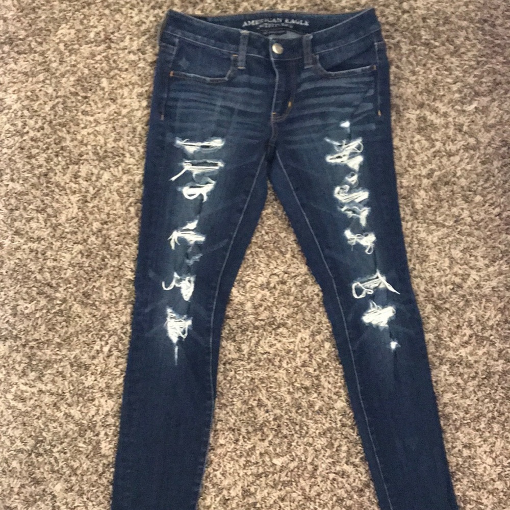 American Eagle ripped jeans